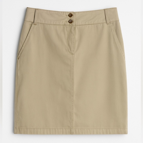 Land’s End Khaki Skirt Women’s Size 6 | Classic Work to Weekend Style - Picture 1 of 4